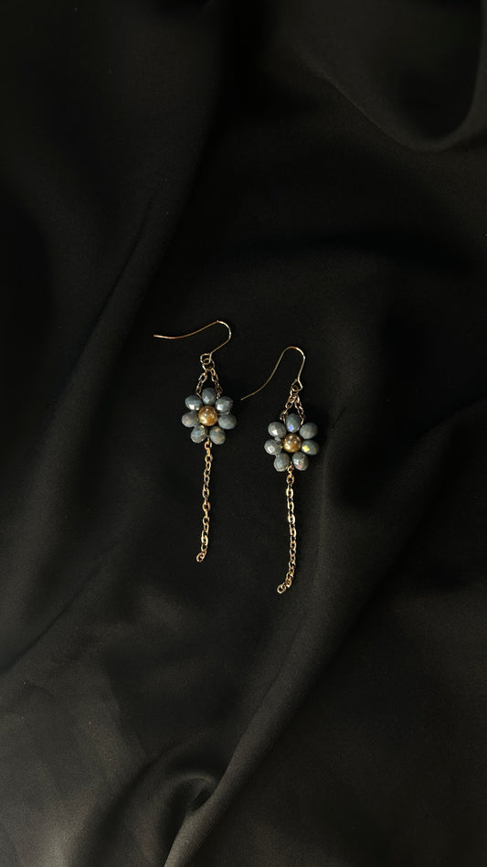 Flowery Stone Earring