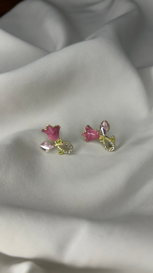 Rosebud Stud Earrings